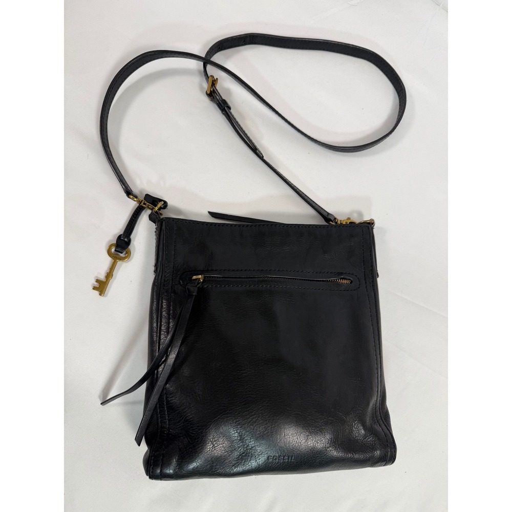Fossil Black Leather Crossbody Bag ZB5403 Maya Small Hobo Messenger Bag - Picture 10 of 10